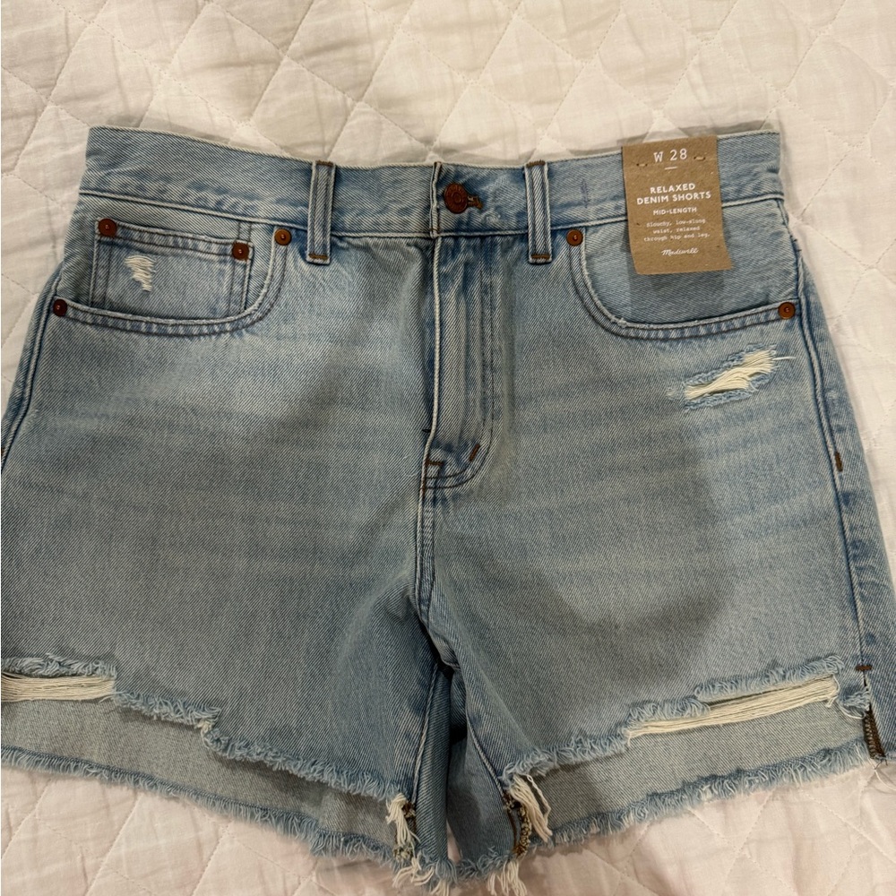 Women's Light Blue Denim Shorts